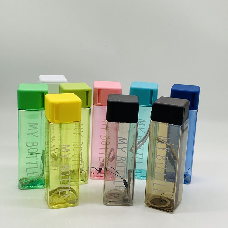 Creative affordable space Sports Cup outdoor portable portable color transparent plastic cup advertising Cup wholesale