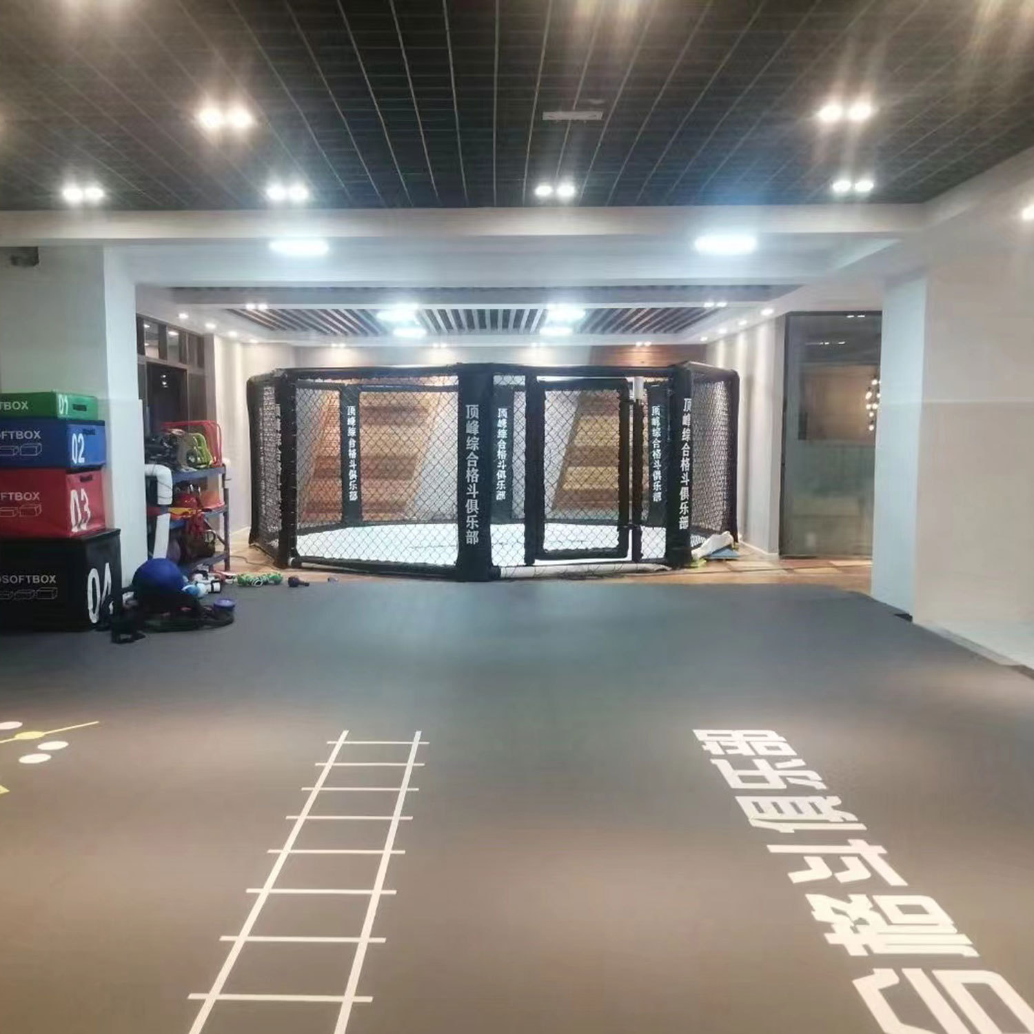 Customized Boxing Ring Fighting Cage Boxing Ring Sanda Boxing Ring Floor-Standing Boxing Ring for Fighting Competitions