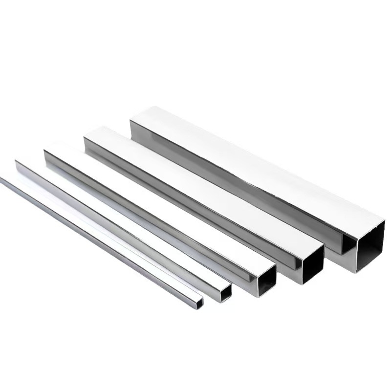 304 Stainless Steel Square Tube Mirror Finish Thick-Walled Stainless Steel Large Diameter Square Tube 316L Stainless Steel Profile Rectangular Tube