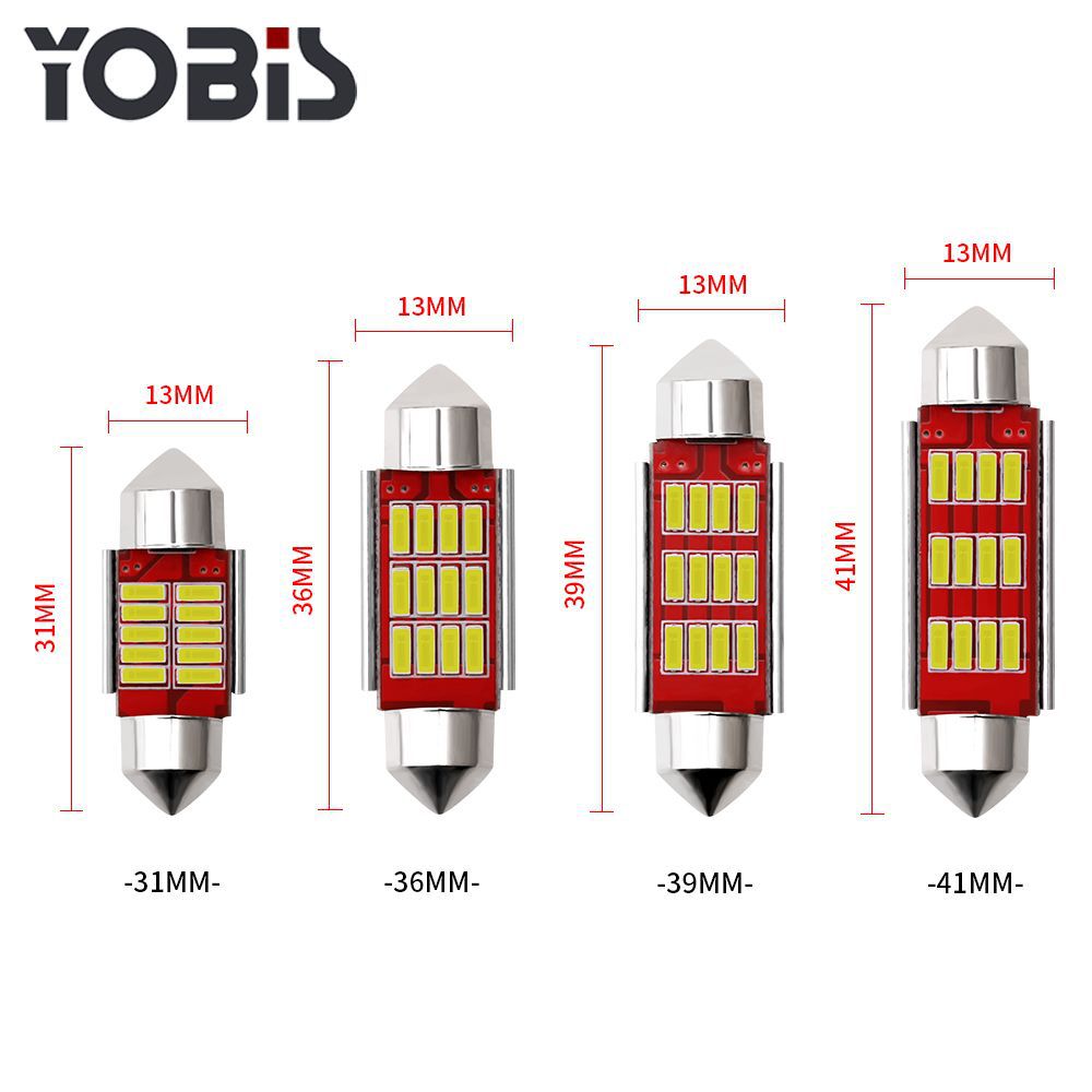 Светодиодный двойной тип свет автомобиля декодирование canbus 36мм 4014 12SMD потолочный свет свет для номера