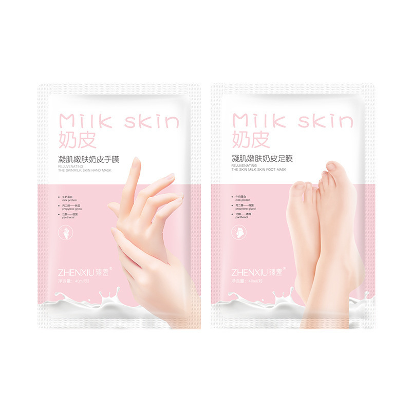 Zhenshy Vaseline Milk Hand Mask Hydrating, Moisturizing and Lightening Hand Cream Gloves Exfoliating Hand and Foot Mask Wholesale
