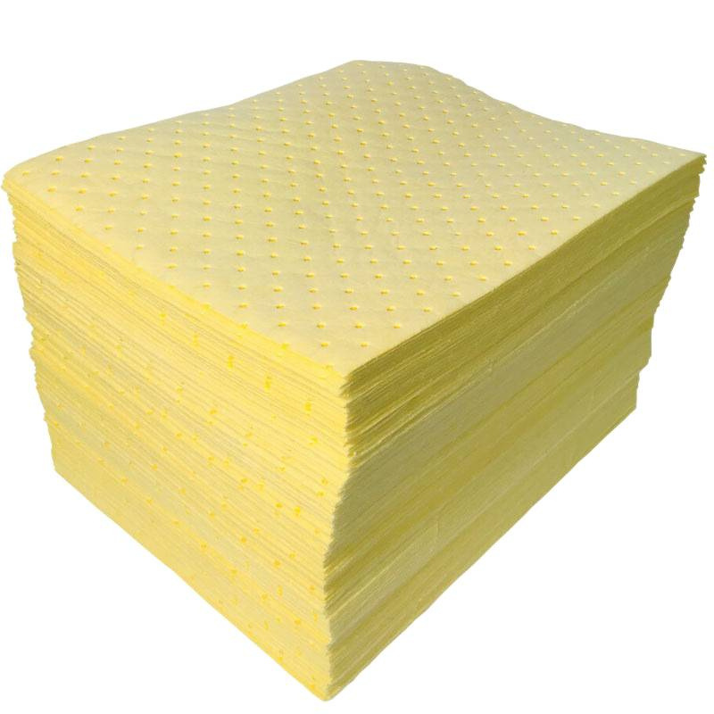 Absorbent Cotton Yellow Absorbent Pad Absorbs Acid and Alkali Hazardous Chemicals Chemical Leakage Emergency Adsorbent Cotton Industrial Oil-Absorbing Cotton