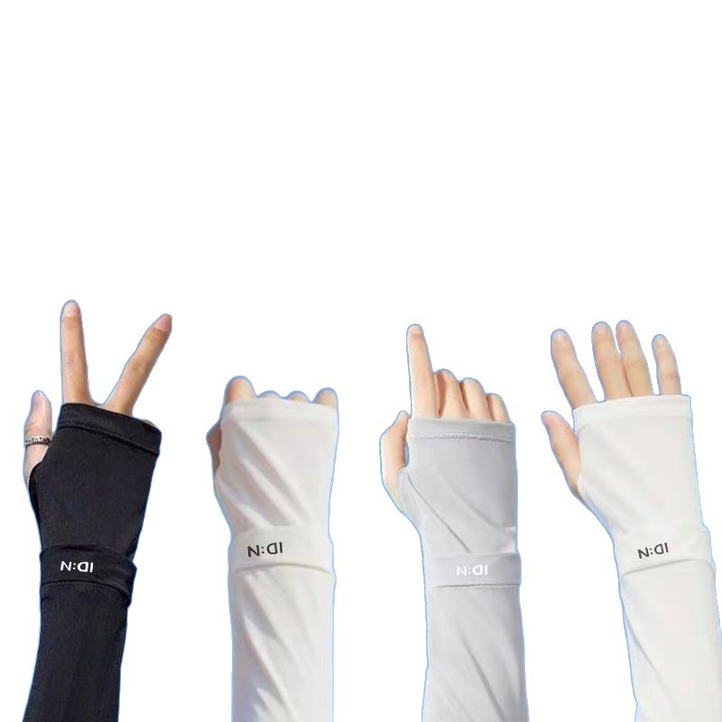 Sun Protection Ice Sleeves Idn Mosquito Repellent Summer Ice Silk Sleeves for Men and Women Driving Outdoor Cycling Anti-Uv Hand Sleeves Arm Guards