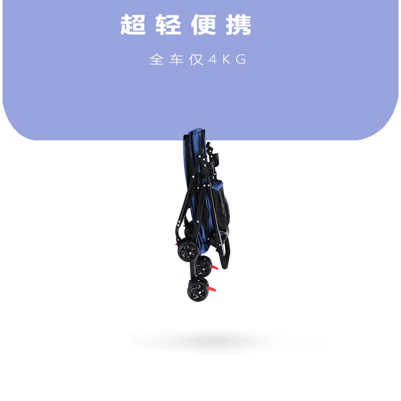 Pet Car Cat Dog Small Dog Trolley Small Dog Teddy Trolley for Going Out Lightweight Folding