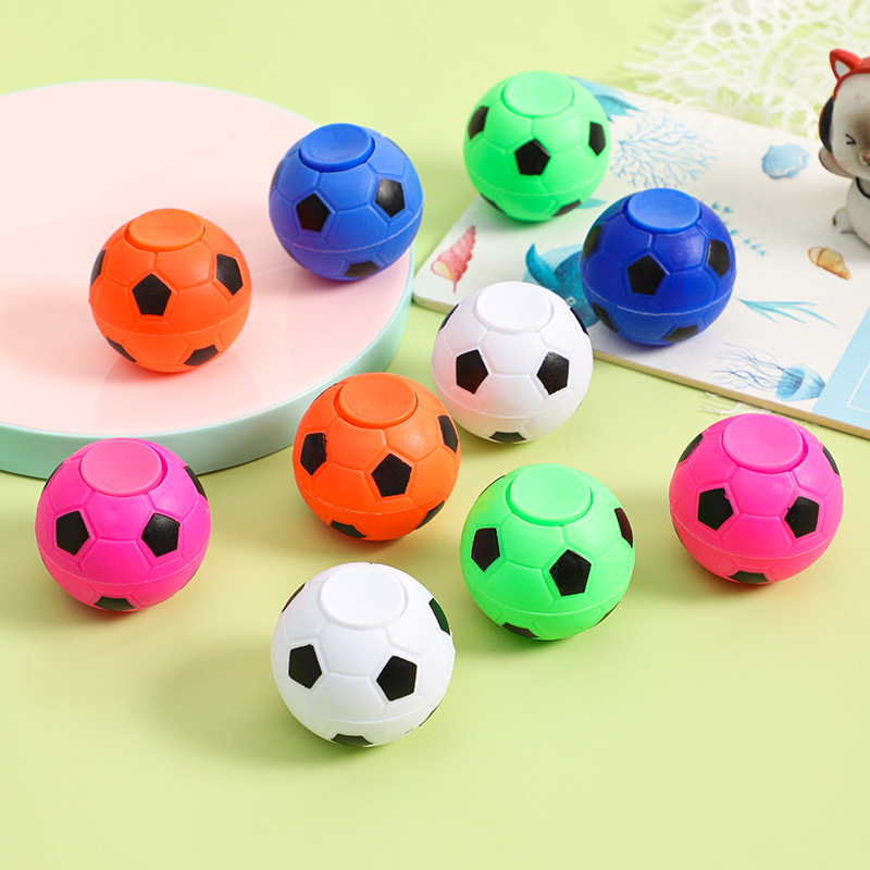 Football fingertip gyro spinning top children's creative new exotic toys 5.0cm decompression toys children's gifts