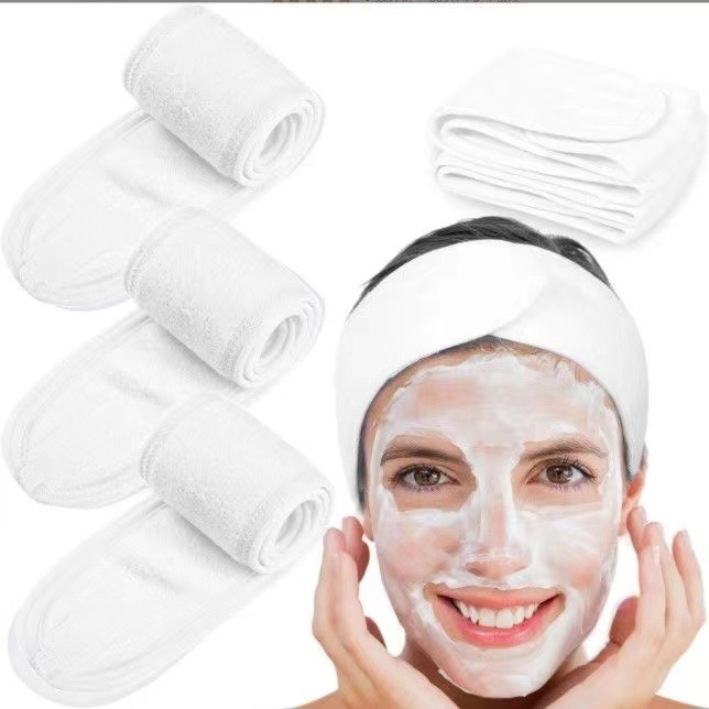 Cross-entry Foreign trade beauty Velcro hair band face wash European and American sports headscarf mask makeup celebrity same style