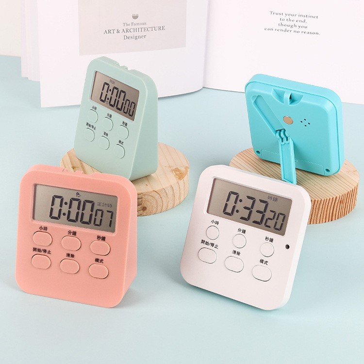 New Silent Multi-Function Timer, Fashionable Digital Timer, Student Alarm Clock, Learning Time Manager