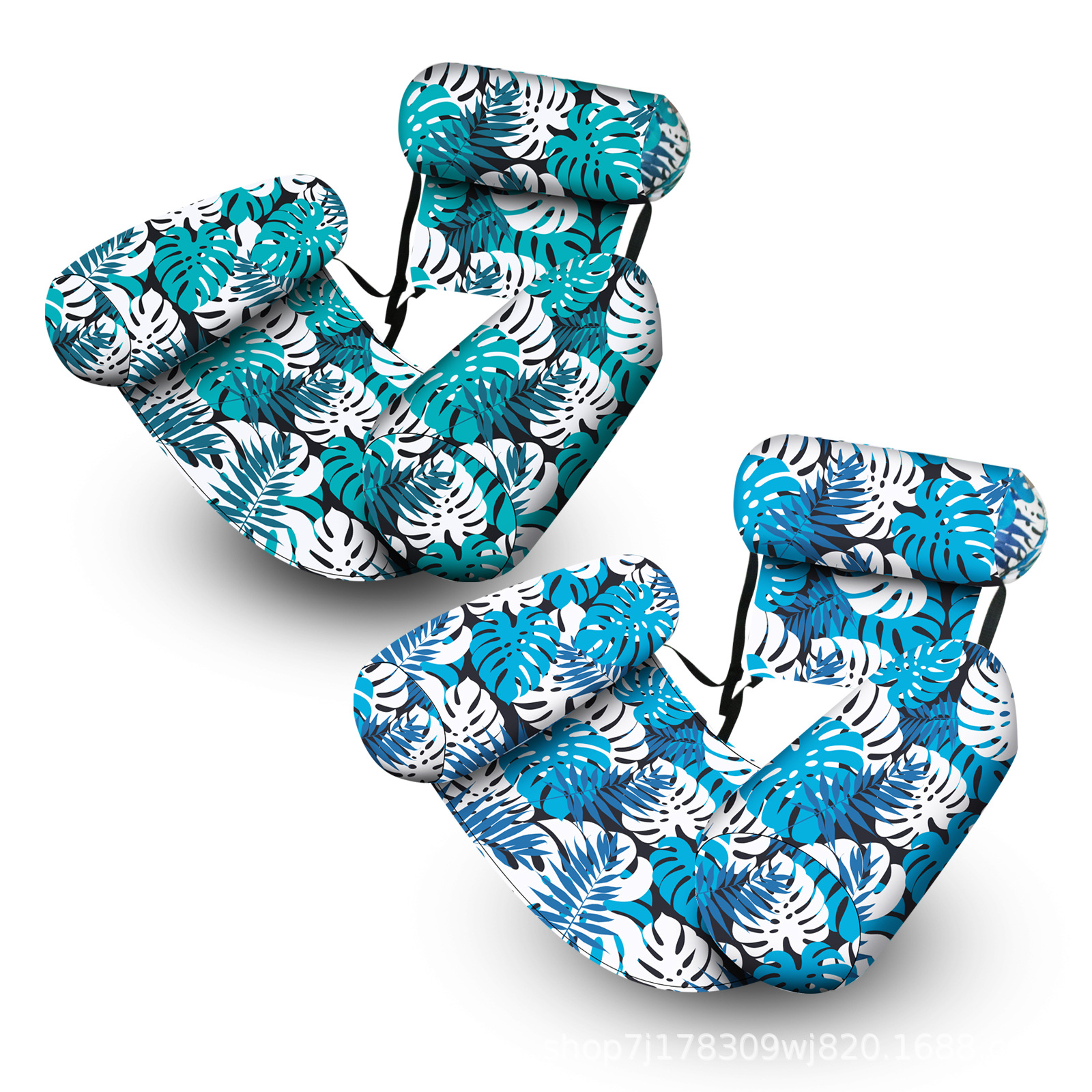 Надувное сиденье с тремя трубками для бассейна, складной спинкой, надувная кровать, чехол из ткани с рисунком кленового листа, плавательный круг