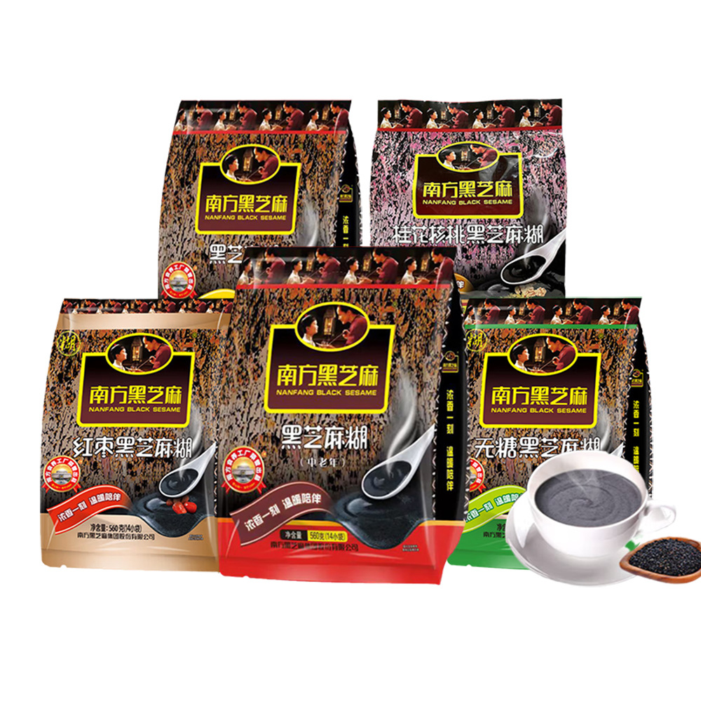 Southern black sesame paste Weiwei series drinks nutrition breakfast instant cereal fitness meal for middle-aged and elderly people breakfast