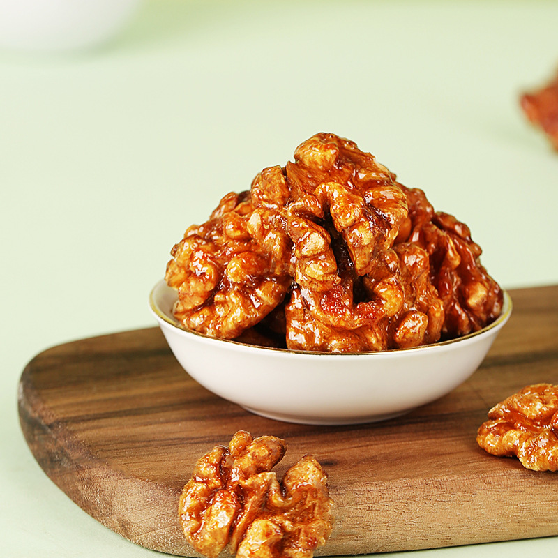 Baicao Flavor Honey Amber Walnut Kernel Nut Walnut Kernel Honey Nut Snacks