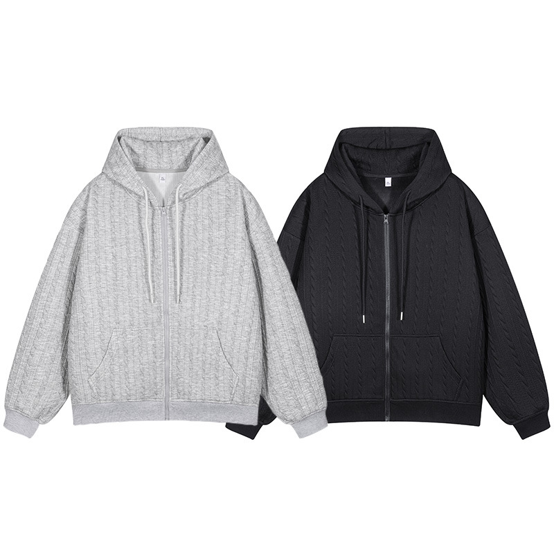 Кэжуал свитер-кардиган мужской весенне-осенний модный бренд свободного кроя с капюшоном простой жакет мужской жаккардовый осенний топ