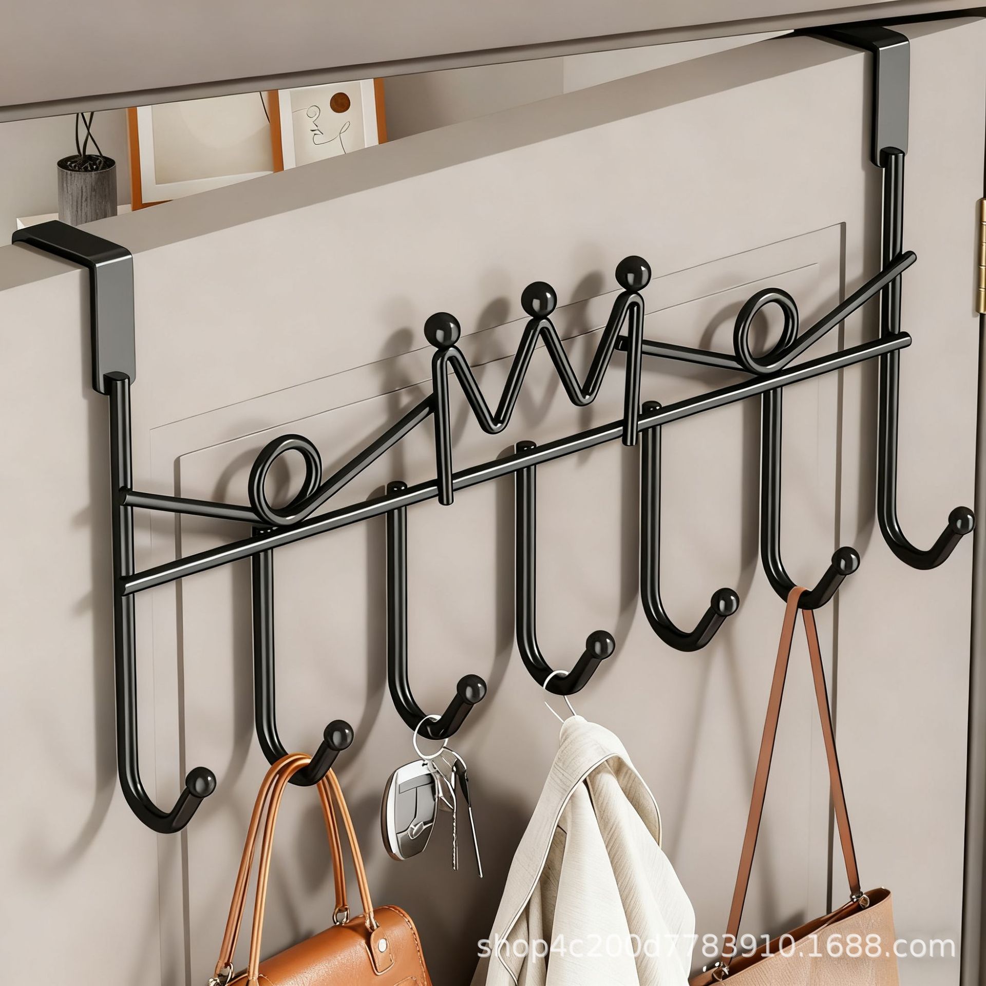 Популярные дверные крючки для одежды, без сверления, для хранения и организации, включая отдельную упаковку
