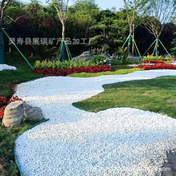 The Manufacturer Customizes a Variety of White Stones, White Gravel, Terrazzo Floors, White Stones for Engineering Landscaping, White Stones