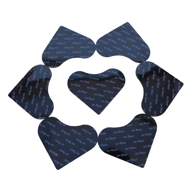 Cross-border PU Washable Double-sided Adhesive Adhesive Carpet Sticker Yoga Mat Cloud Love Shape Trapezoidal Strip Carpet Prevention