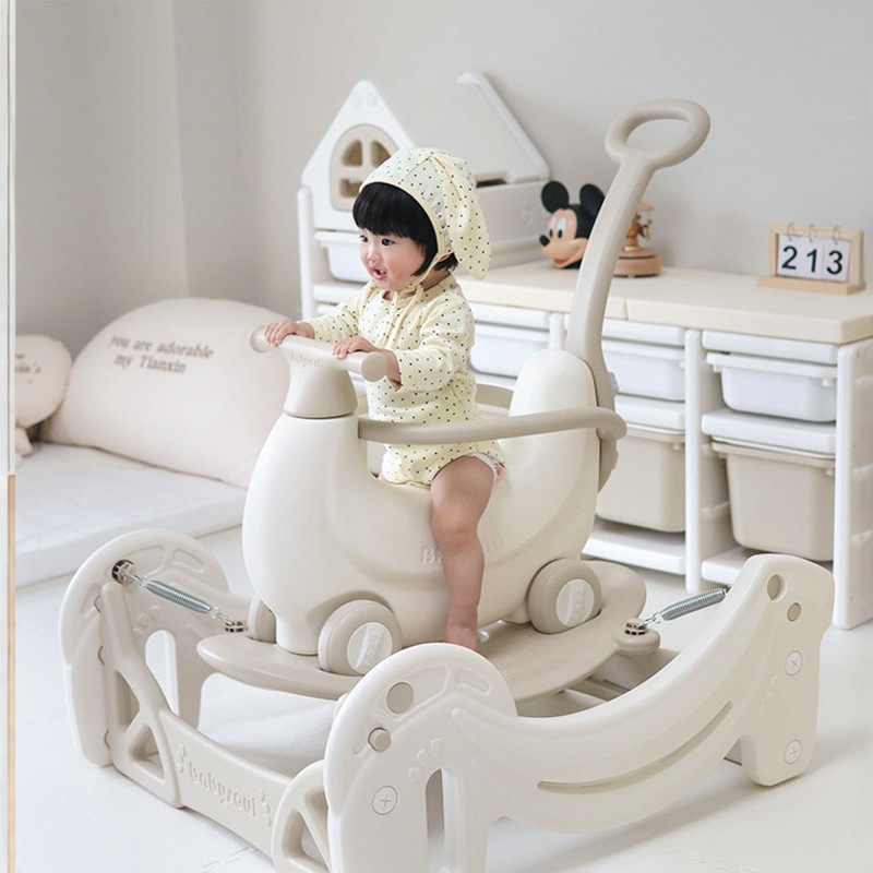 babysoul Качалка-автомобиль Банан, детская качалка, детский прыгающий автомобиль для детей от одного года, анти-упадок тройной лошадь