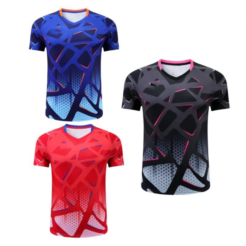 Новая одежда, униформы для настольного тенниса, короткие рукава, униформы для настольного тенниса для мужчин и женщин, быстросохнущие, дышащие, фитнес-одежда для детей