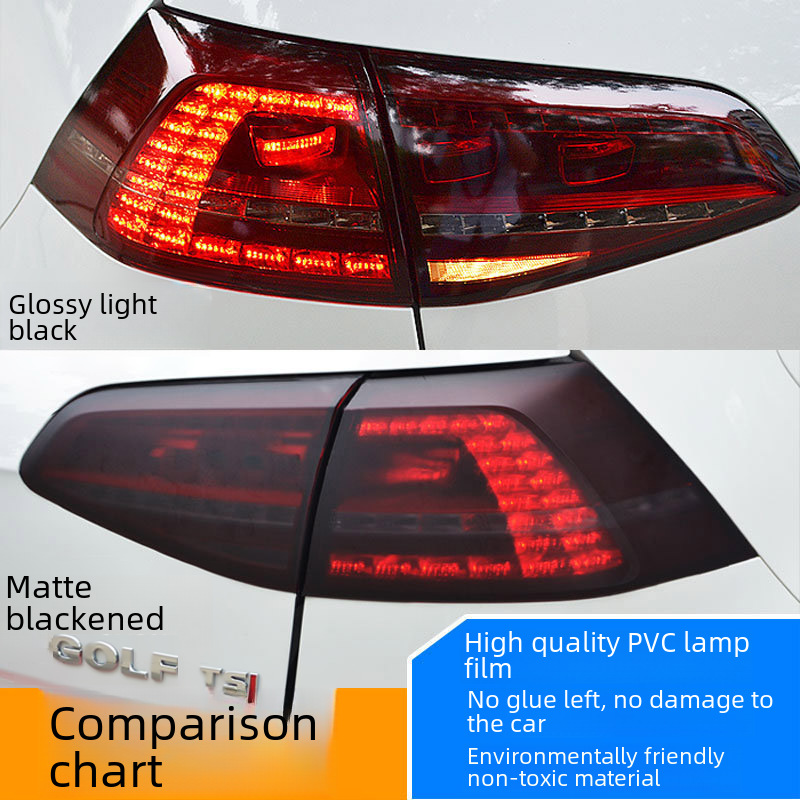 Car headlight color change film tail light blackened modified film frosted transparent protective film scratch-resistant anti-scratch car Light Film