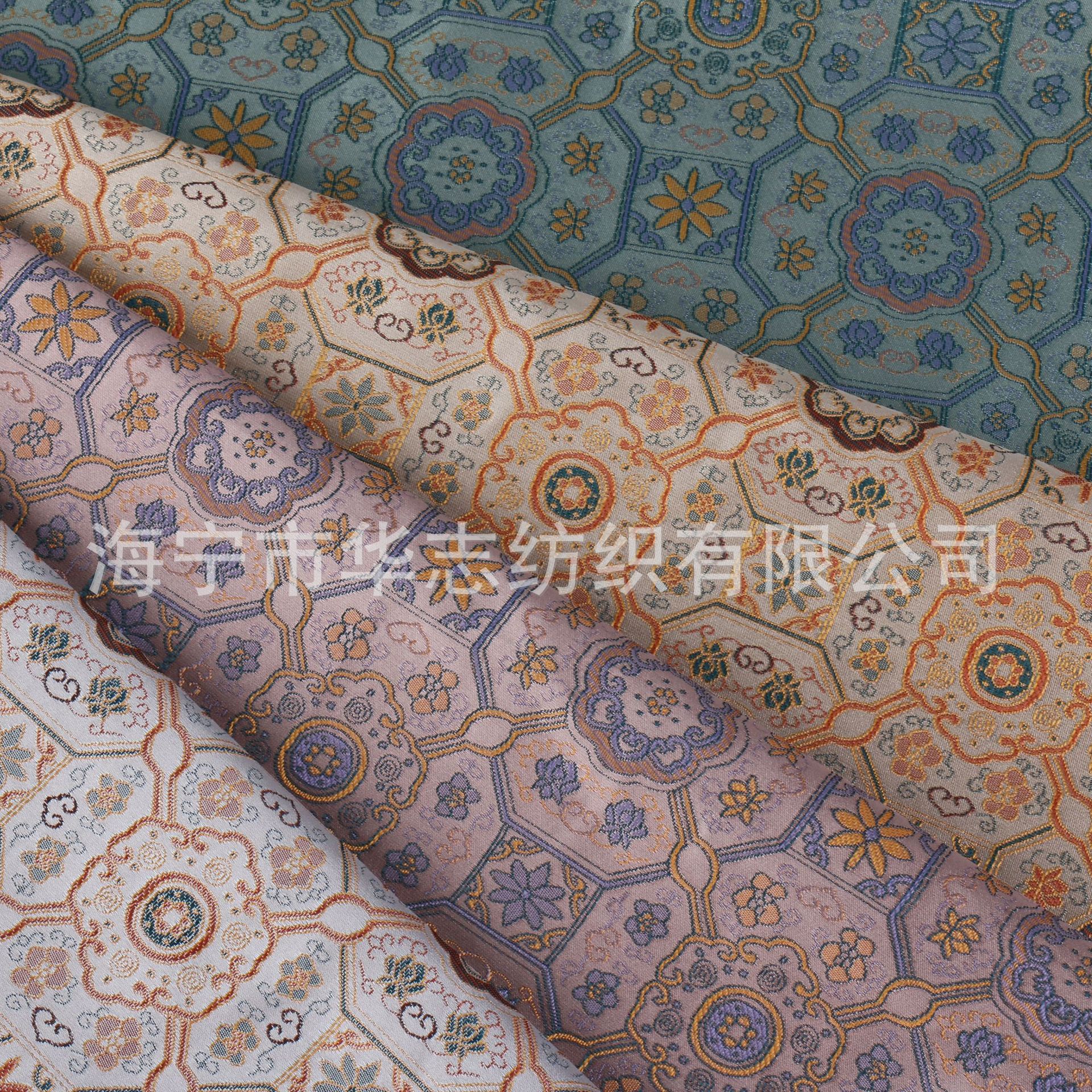 New Square Orchid Imitation Song Brocade Retro Chinese Style Jacquard Fabric New Chinese Style Cheongsam Vest Horse Face Skirt Framed Table Cloth