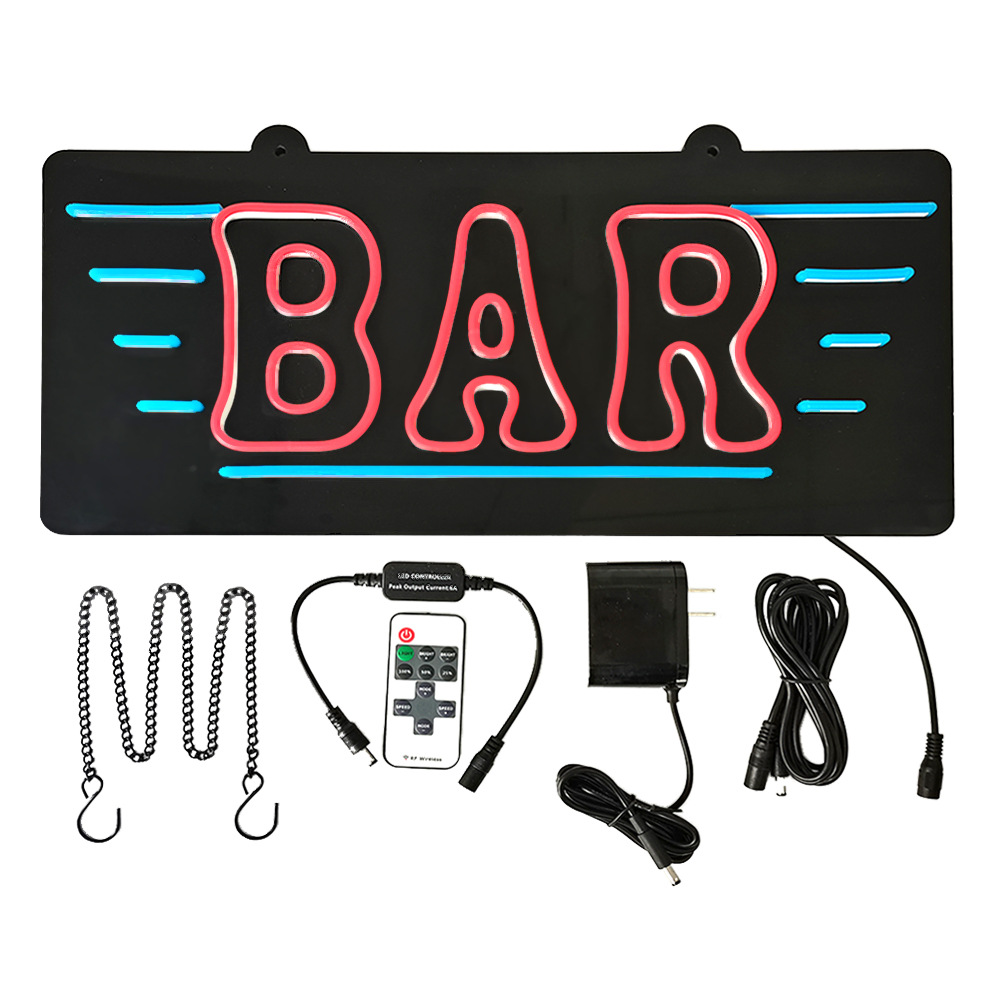 47CM BAR Billboard LED silicone neon sign BAR Billboard neon sign light