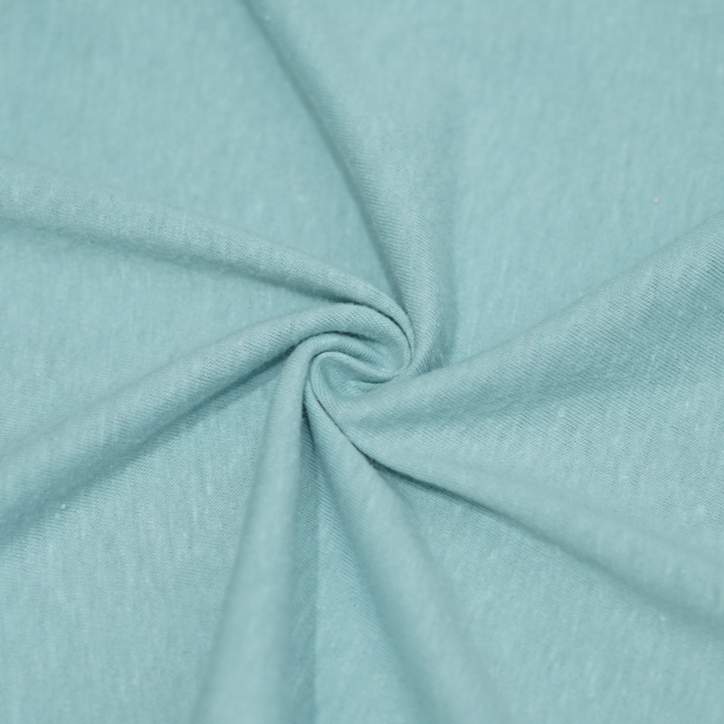 Hemp cotton fabric wholesale 160g hemp cotton knitted textile fabric T-shirt shirt dress fabric