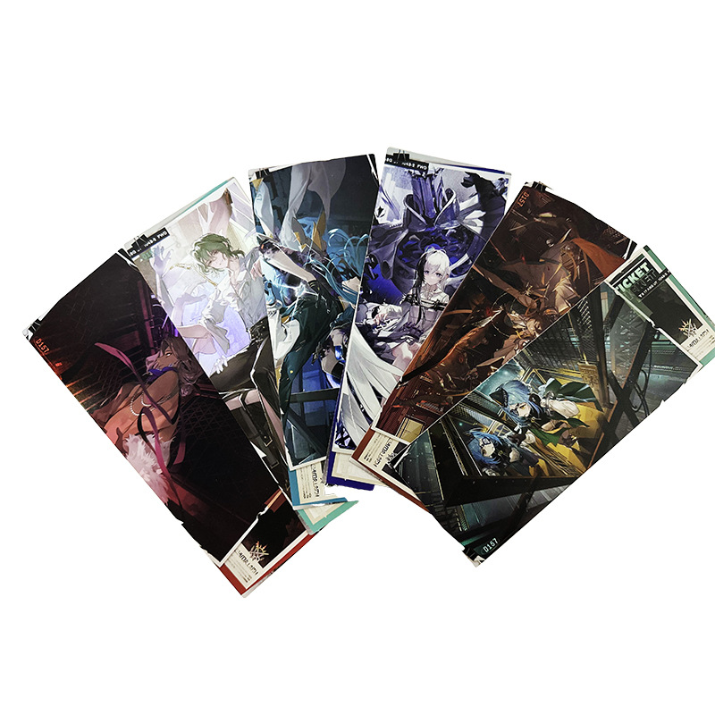 Laser Ticket Anime Game Card Custom Silver Card Reverse Uv Flash Card Printing Star Group Support Commemorative Ticket Stub