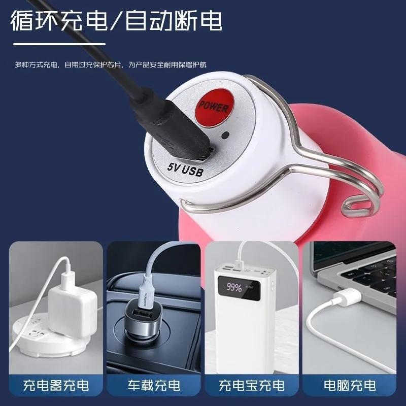 Led Rechargeable Mobile Lighting Household Emergency Light Outdoor Rechargeable Strong Light Camping Style Light Hanging Light USB Street Stall Light