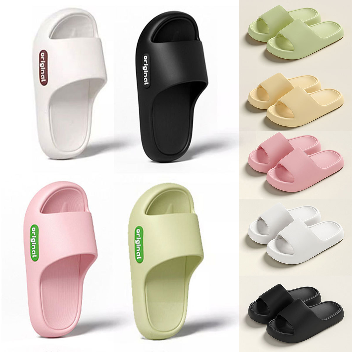 Дропшиппинг 2025 новые толстосолые тапочки для мужчин, летние домашние тапочки для ванной для женщин