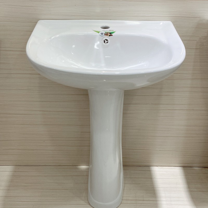 Прямые поставки простого умывальника на пьедестале для гостиничных проектов, напольный умывальник для ванной, умывальник для балкона