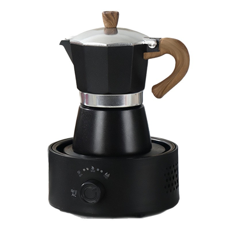 Business Hand-Brewed Coffee Pot, Moka Pot Gift Box Set, Souvenir Gift with Engraved Logo, Company Annual Meeting Customer Gift