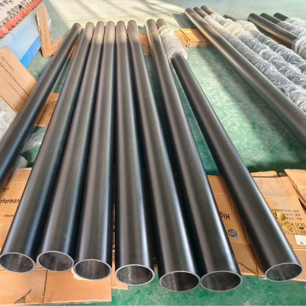 3K Carbon Fiber Tube High Strength Lightweight T300 On-Demand Production Diameter 3-300mm Drone Machine Roller Shaft