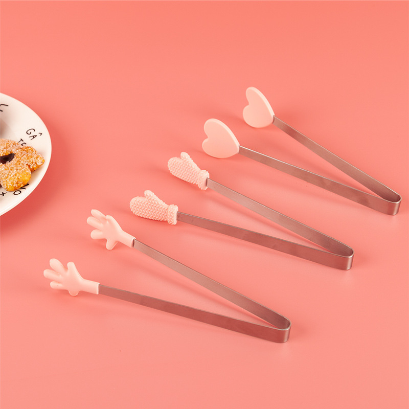 кухонный зажим силиконовый ледяной зажим креативный маленький зажим для десертов зажим для сахара зажим для еды из нержавеющей стали