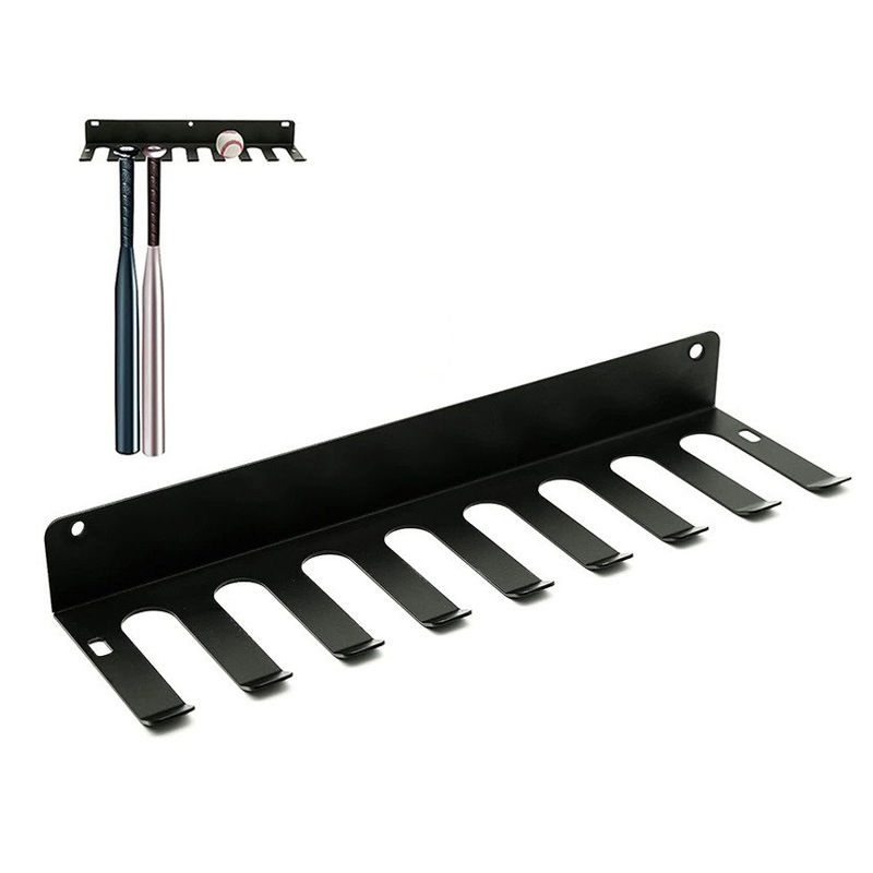 Держатель для бейсбольных бит, настенный, металлический стенд для бит, фитнес-оборудование