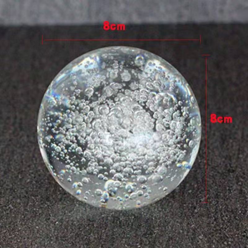 Crystal Bubble Ball Disc Landscape Rockery Office Flowing Water Fountain Ornaments Home Decoration Glass Ball Crystal Crafts