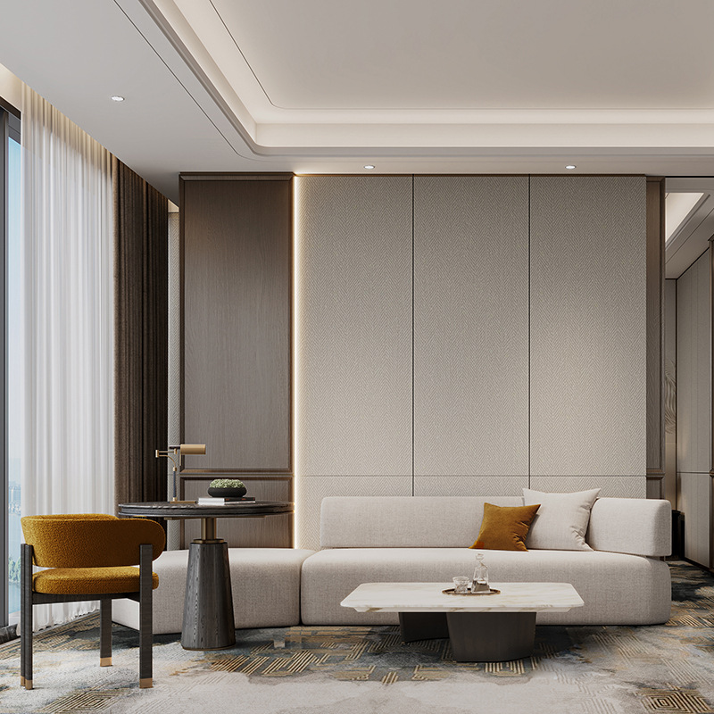 Full Set of Star Hotel Fixed Furniture Production, One-Stop Hotel Room Model Room Event Fixed Furniture