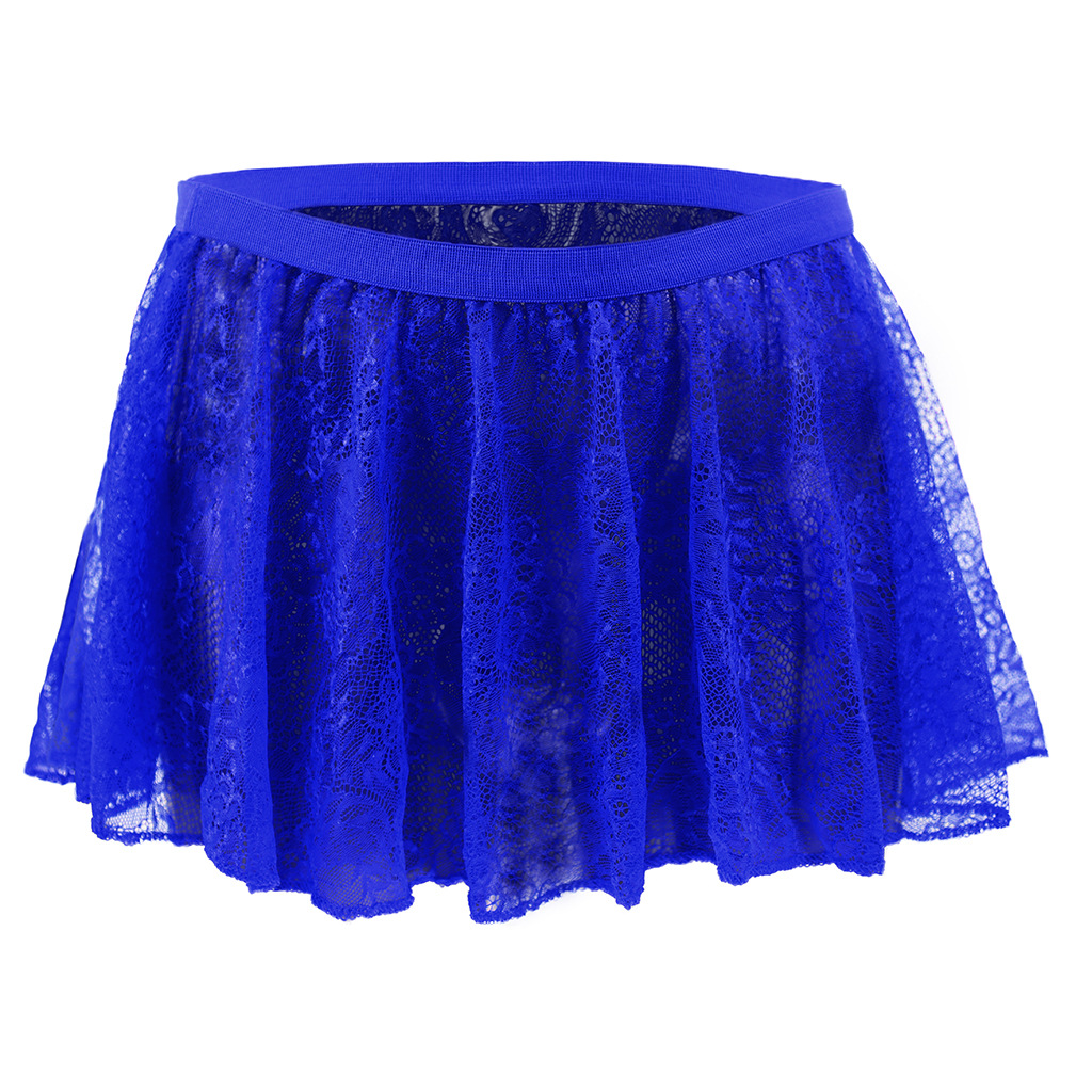 Tzy1127P-1 Мужское нижнее белье Оптовая продажа Низкая талия Кружевные большие боксеры Большая юбка