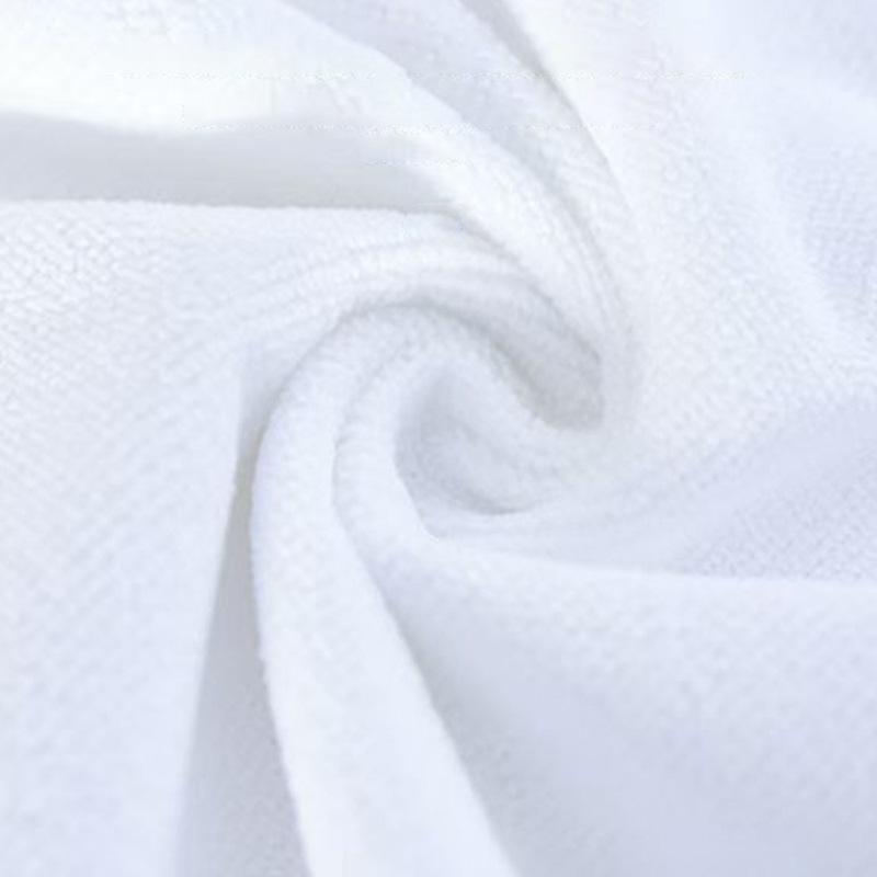 Factory Wholesale White Towel Hotel Hotel Bath Center Disposable Absorbent Non-Shedding Fiber White Towel Square