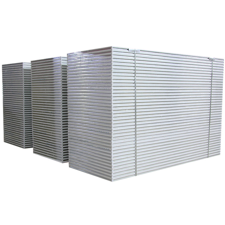 Handmade rock wool color steel plate dust-free workshop purification board fireproof glass magnesium board insulation board color steel sandwich board customization