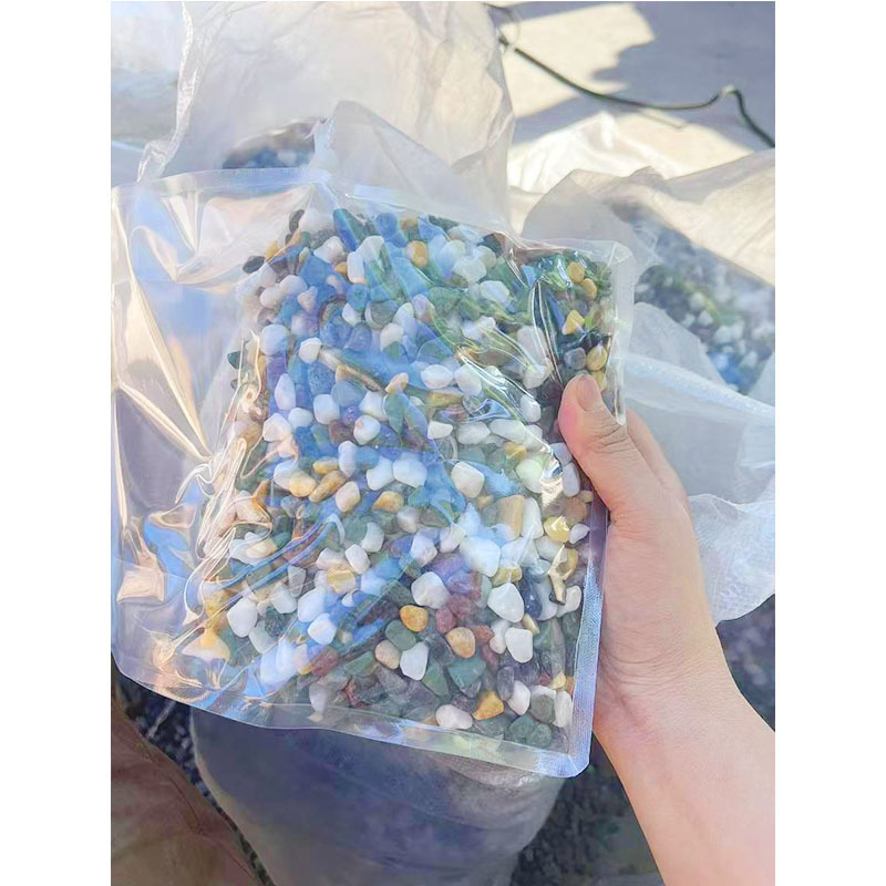 Colorful Stone Succulent Potted Plant Substrate for Fish Tank Landscaping, Bottom Sand for Planting Flowers, Special for Fish Tank Decoration