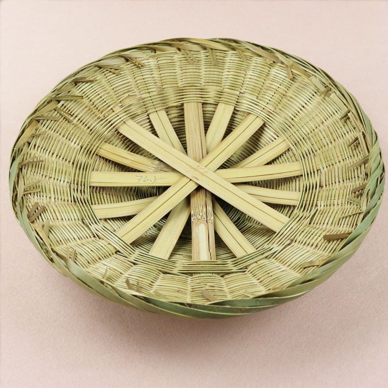 Bamboo Base Lid Handmade Wooden Barrel Bamboo Tube Double-Layer Household Steamer Steamer Rice Steamer Bamboo Woven Bottom Durable