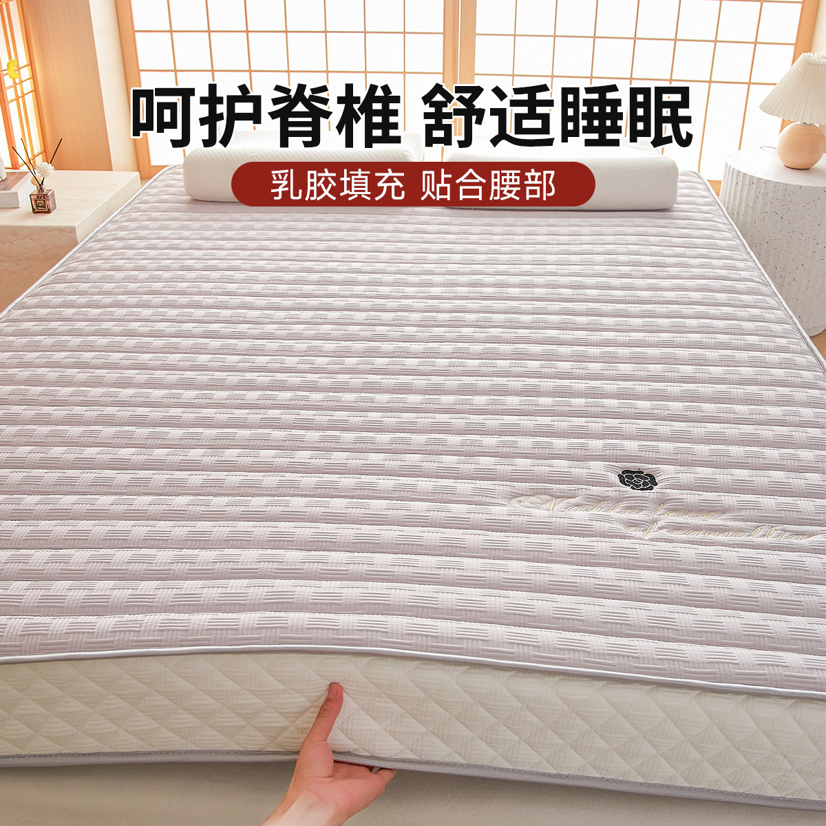 Hotel Simple Style A-Grade Latex Mattress Soft Cushion Dormitory Thickened Tatami Foldable Memory Foam Mattress Wholesale