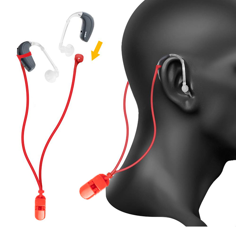 Hearing aid anti-loss rope ear-back special children and the elderly fixed portable anti-loss rope protective cover lanyard wholesale