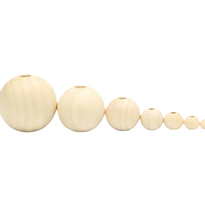 Lotus Wood Beads, Solid Wood, Wood Beads, Wooden Round Ball Bracelets, Necklaces and Accessories, Handmade DIY Toy Accessories