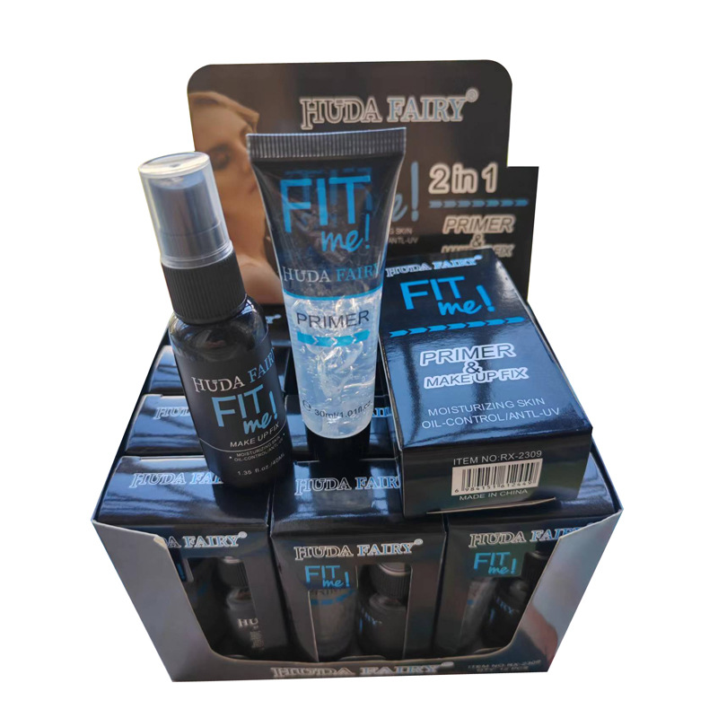 Foreign trade two-in-one transparent makeup pre-emulsion makeup after Makeup Spray set makeup pre-emulsion + makeup set spot