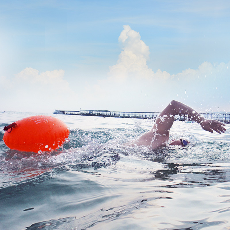 Langzi Follower Swimming Float Upgraded Thickeneded Double Air Bag Special Floating Ball for Outdoor Water Safety Life-Saving Equipment