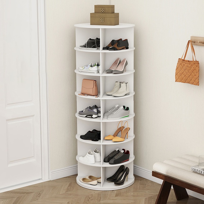 Cross-Border Rotating Shoe Rack Multi-Layer Floor-Standing Simple Bag Home Entrance 360 ° Storage Rack Shoe Cabinet Rack