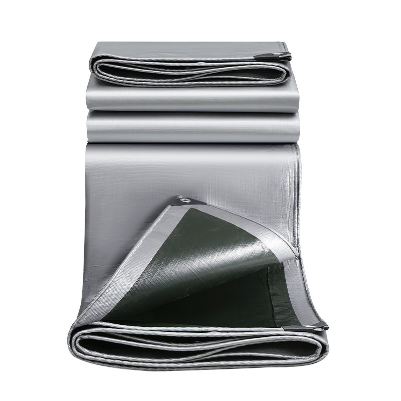 Thickened Army Green Silver Rainproof Cloth Waterproof Cloth Truck Tarpaulin Vegetable Shed Canopy Canopy Outdoor Camping Tent Sunshade Cloth