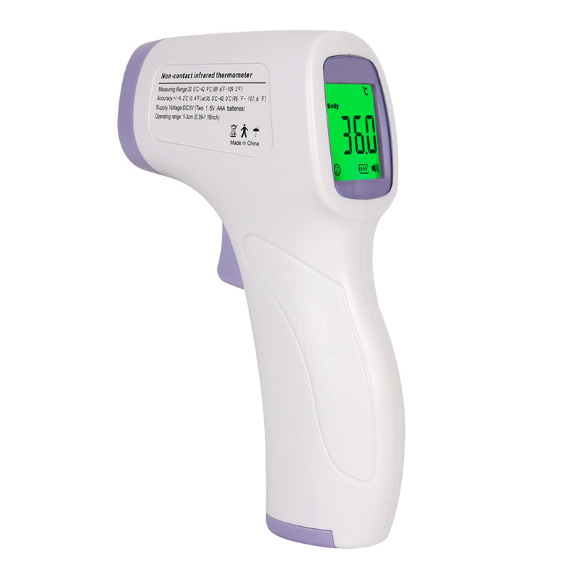 Cross-border medical forehead temperature gun thermometer household electronic thermometer infrared handheld non-contact forehead temperature gun CE