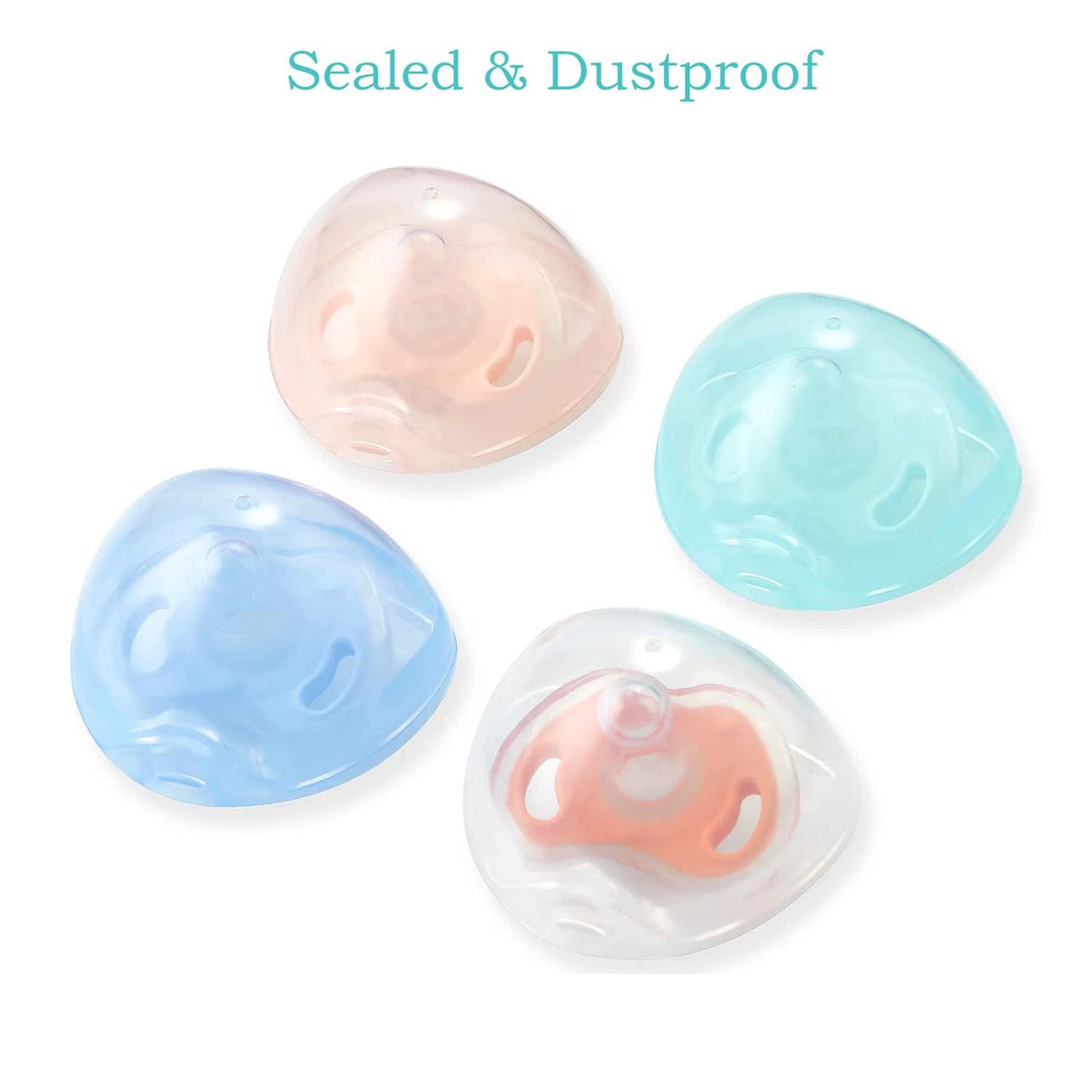 Cross-border Portable Dust-proof Triangle Nipple Storage Box Baby Plastic Storage Nipple Storage Box