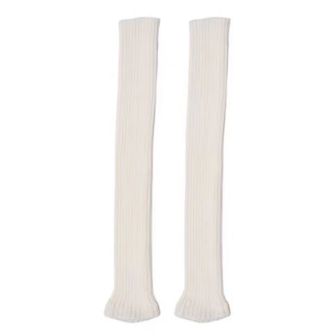 Japanese JK Girl's Cub Socks Ins Hot Girls Cold-proof All-match Leg Set Autumn and Winter Warm Vertical Strip Knitted Stacked Socks Set