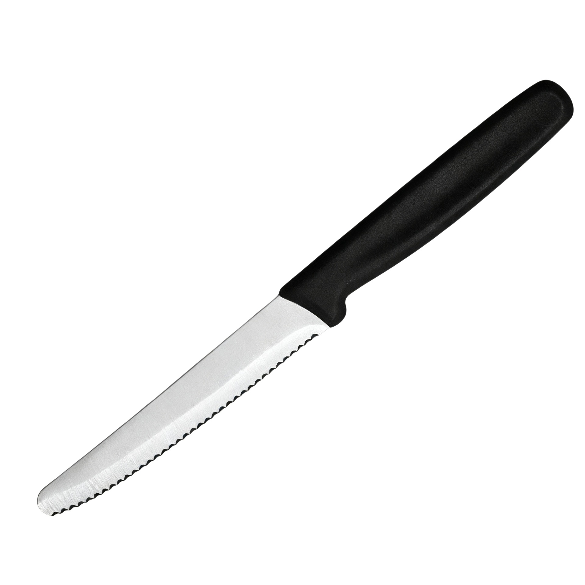 Cross-Border Stainless Steel Steak Knife Serrated Western Food Knife Restaurant Hotel Camping Steak Knife Ready-Made Bread Knife